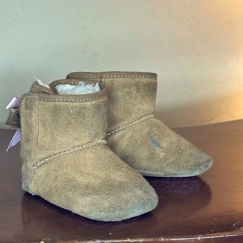 JESSE BOW II BABY SHOE | CHESTNUT